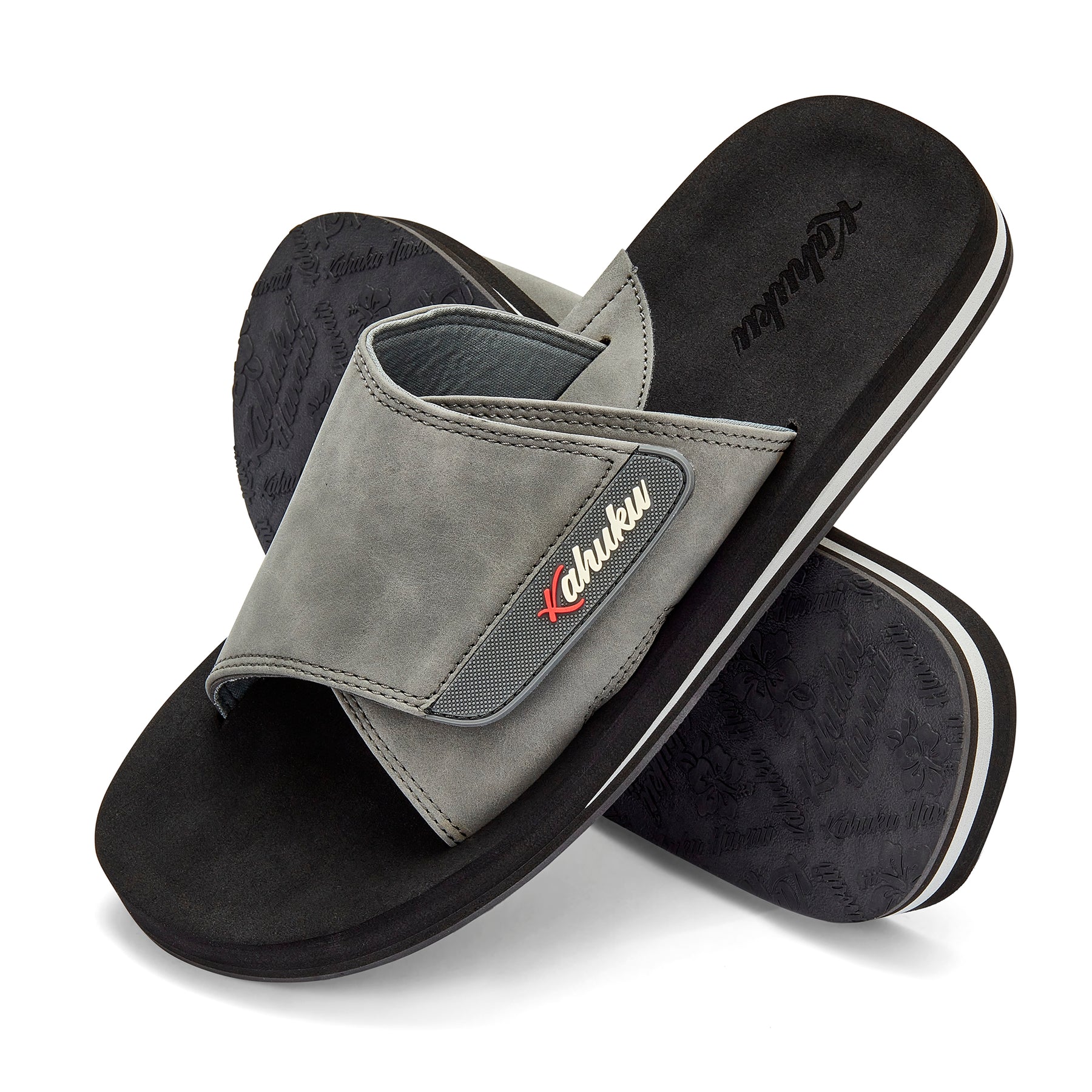Slidah Men s Slides Grey Kahuku UK
