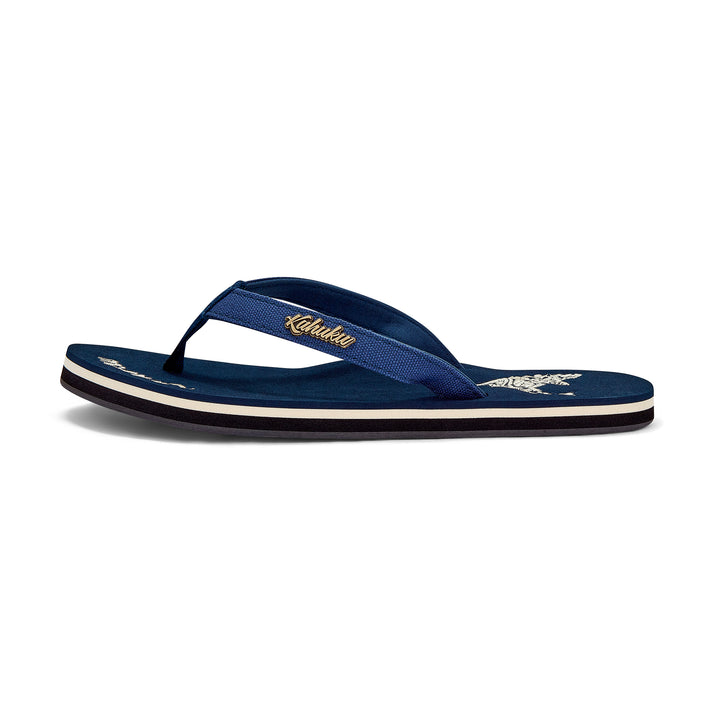 Slippahs Women's Flip-Flops Navy Whale – Kahuku UK
